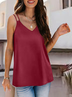 V-neck Double Spaghetti Straps Cami (11)