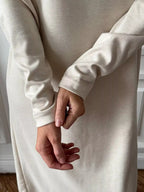 Round Neck Long-sleeve Midi Dress (5)