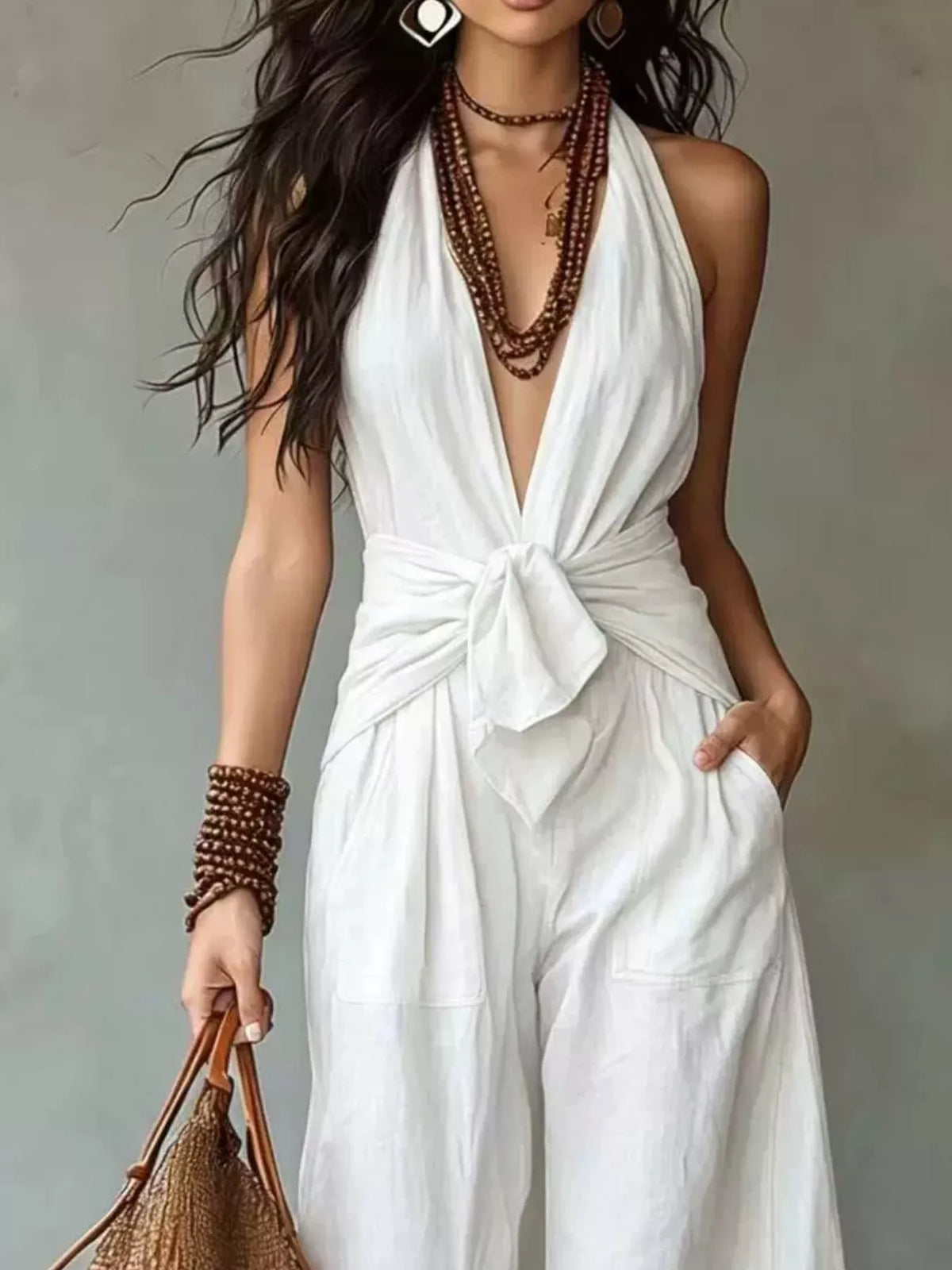 Backless Halter Neck Wide Leg Jumpsuit (6)