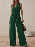 Tied Surplice Sleeveless Wide Leg Jumpsuit (13)