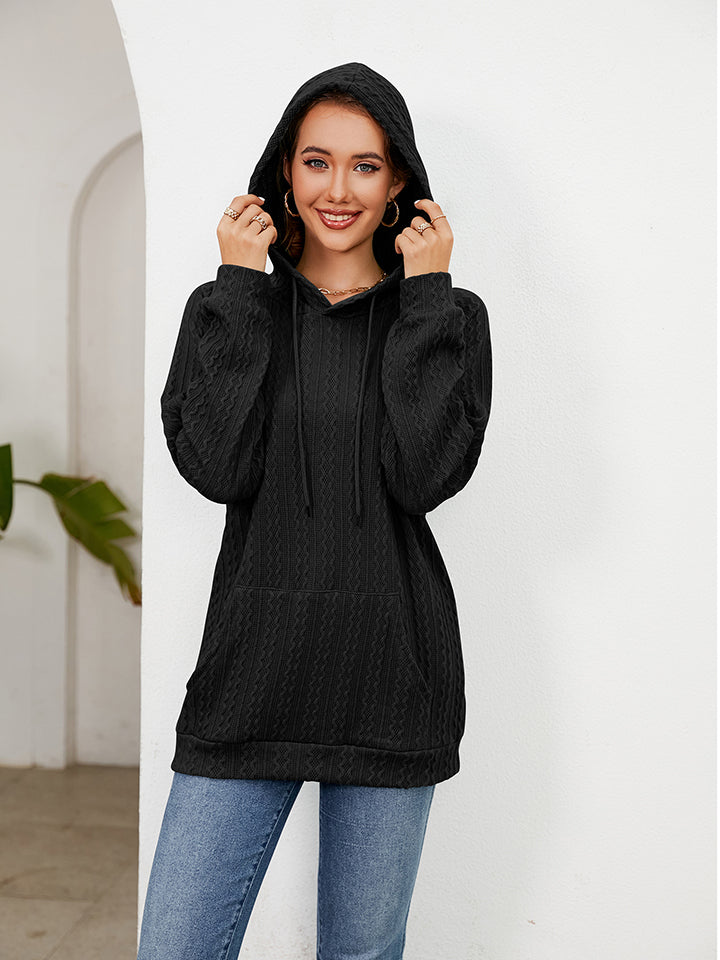 Raglan Sleeve Front Pocket Hoodie (15)