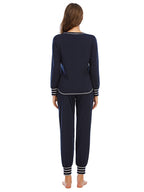 Round Neck Top Pants Lounge Set (6)