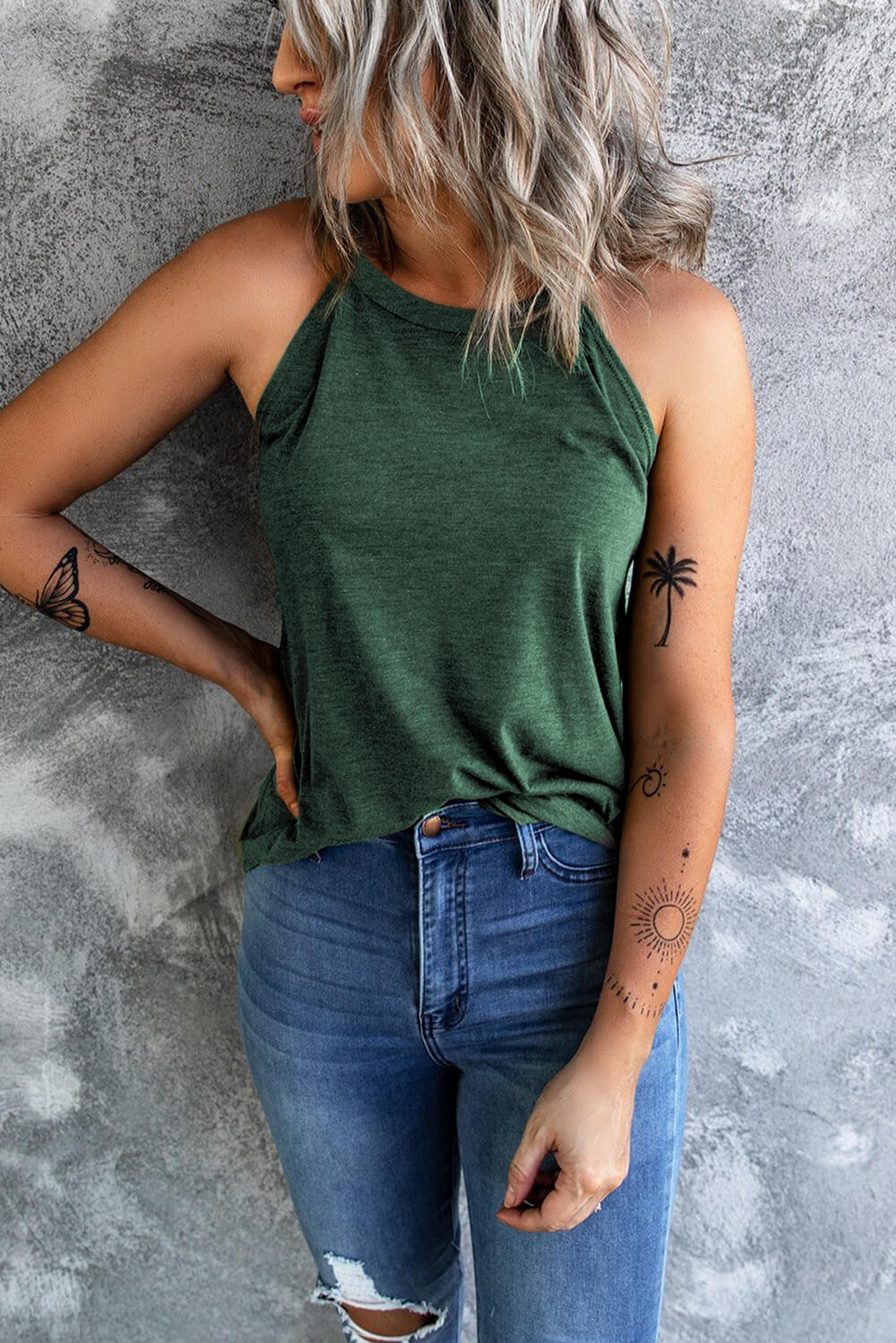Curved Hem Grecian Tank Top (9)
