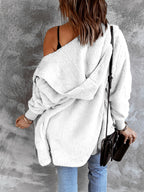 Open Front Hooded Faux Fur Outwear Pockets (15)