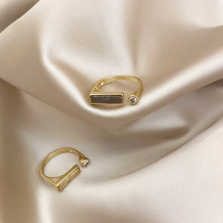 Vintage Design Zircon Marble Ring (8)
