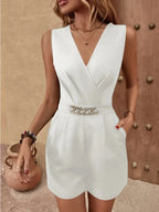 Chain Decor Romper Pockets (8)