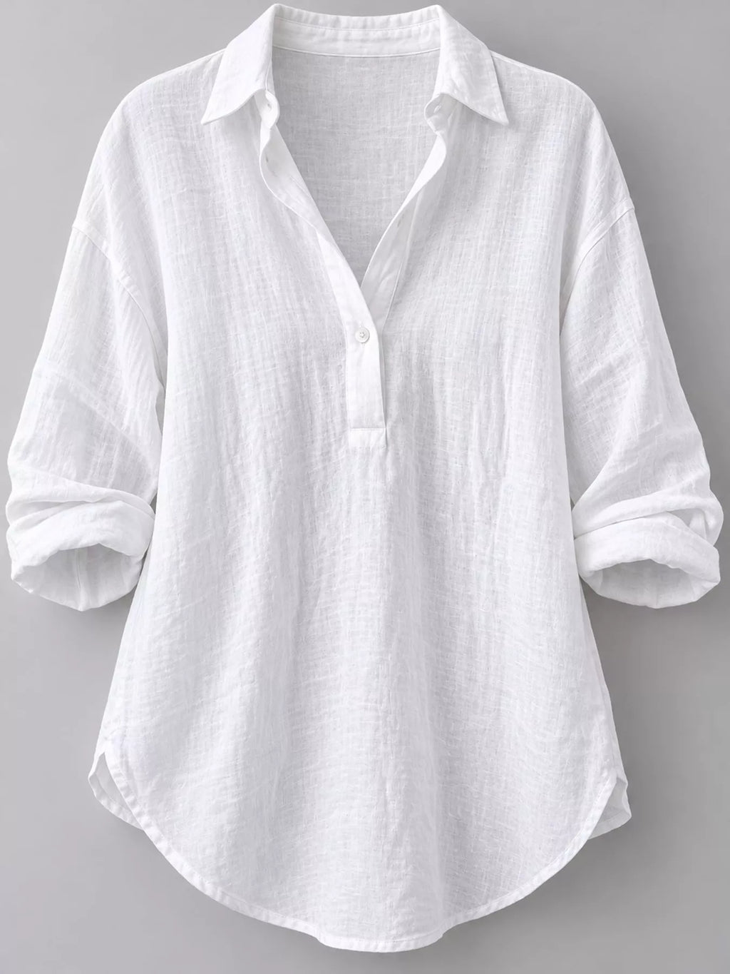 Collared Neck Long Sleeve Blouse (3)