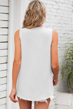 Texture V-neck Sleeveless Top (12)
