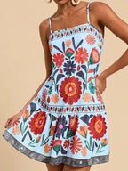 Floral Print Sleeveless Mini Dress (12)