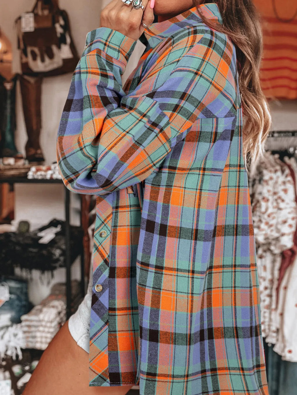 Plaid Button Up Long Sleeve Shirt (29)