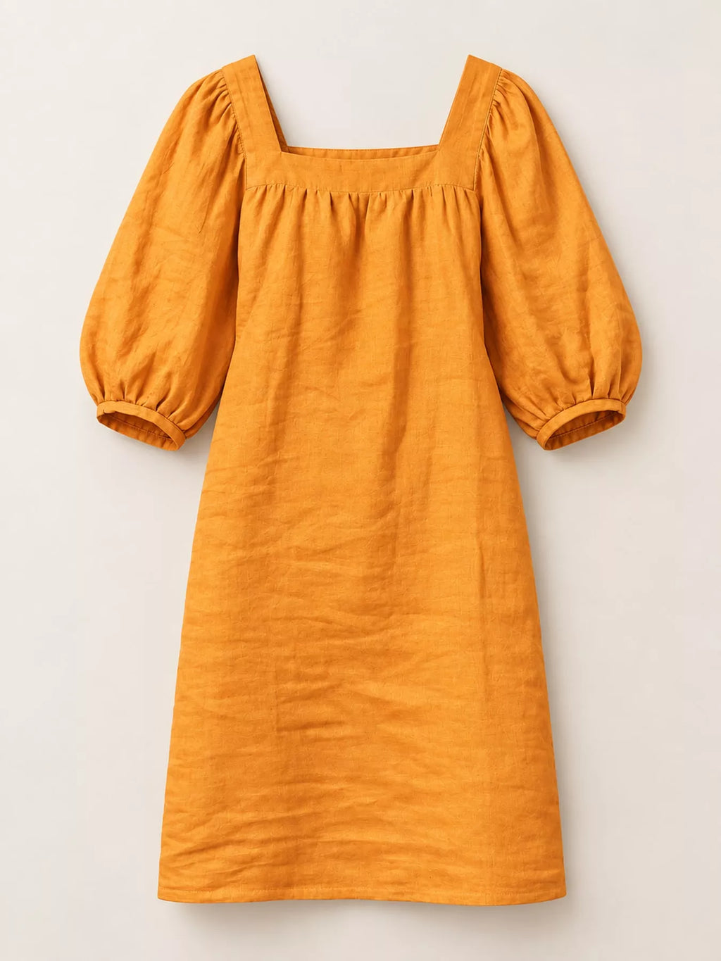 Square Neck Puff Sleeve Mini Dress (3)