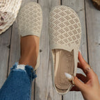 Mesh Round Toe Flat Slip-ons (4)