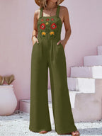 Floral Embroidered Wide Leg Jumpsuit (14)