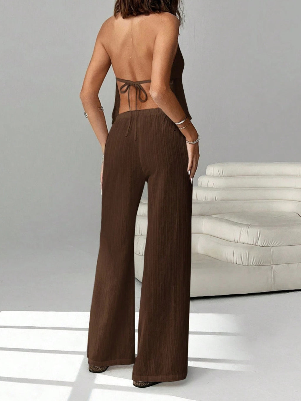 Halter Neck Cami Pants Set (4)
