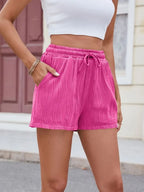 Texture Drawstring Shorts (16)