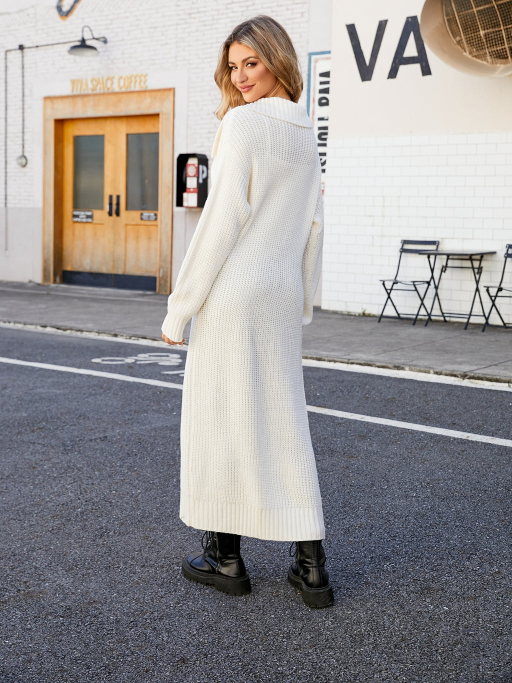 Full Size Collared Open Front Duster Cardigan (5)