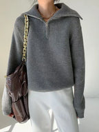 Half-zip Long Sleeve Sweater (7)