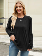 Round Neck Long Sleeve T-shirt (26)