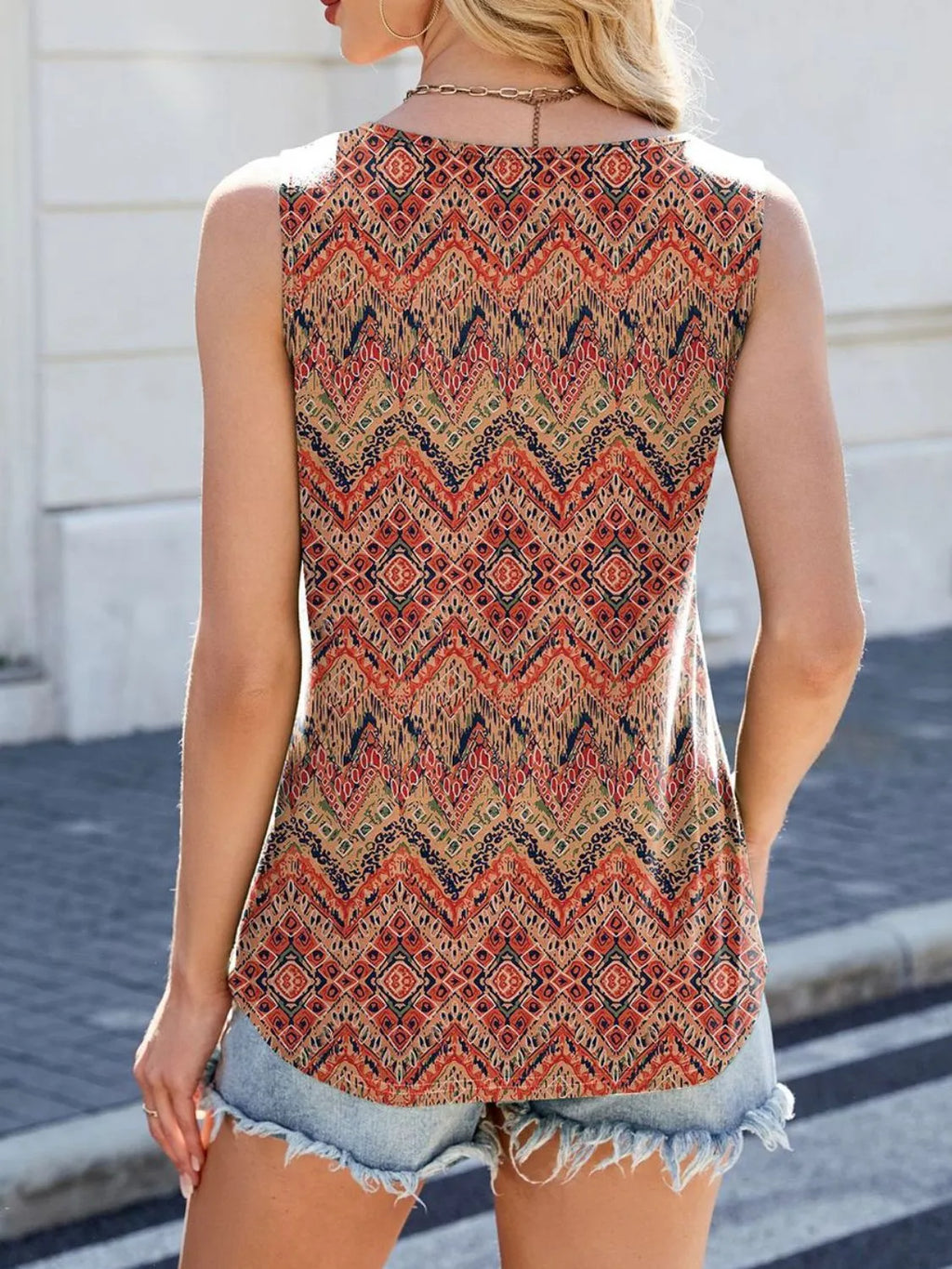 Printed Scoop Neck Wide Strap Tank (23)