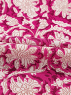 Floral Print Split Neck Pleated Long Sleeve Blouse (9)
