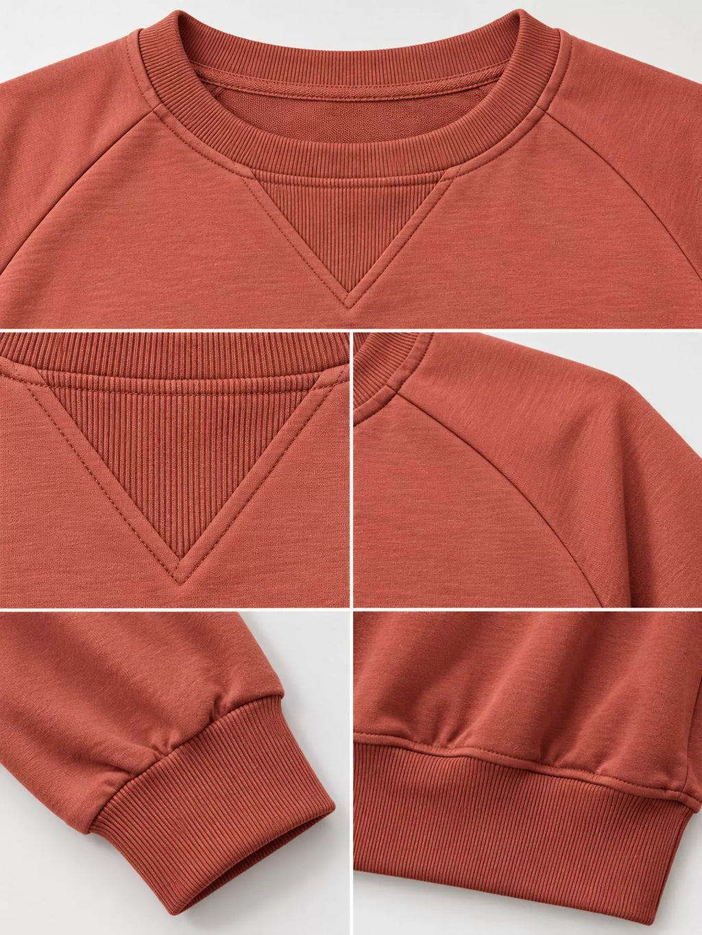 Crew Neck Raglan Sleeve Sweatshirt (18)