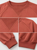 Crew Neck Raglan Sleeve Sweatshirt (18)