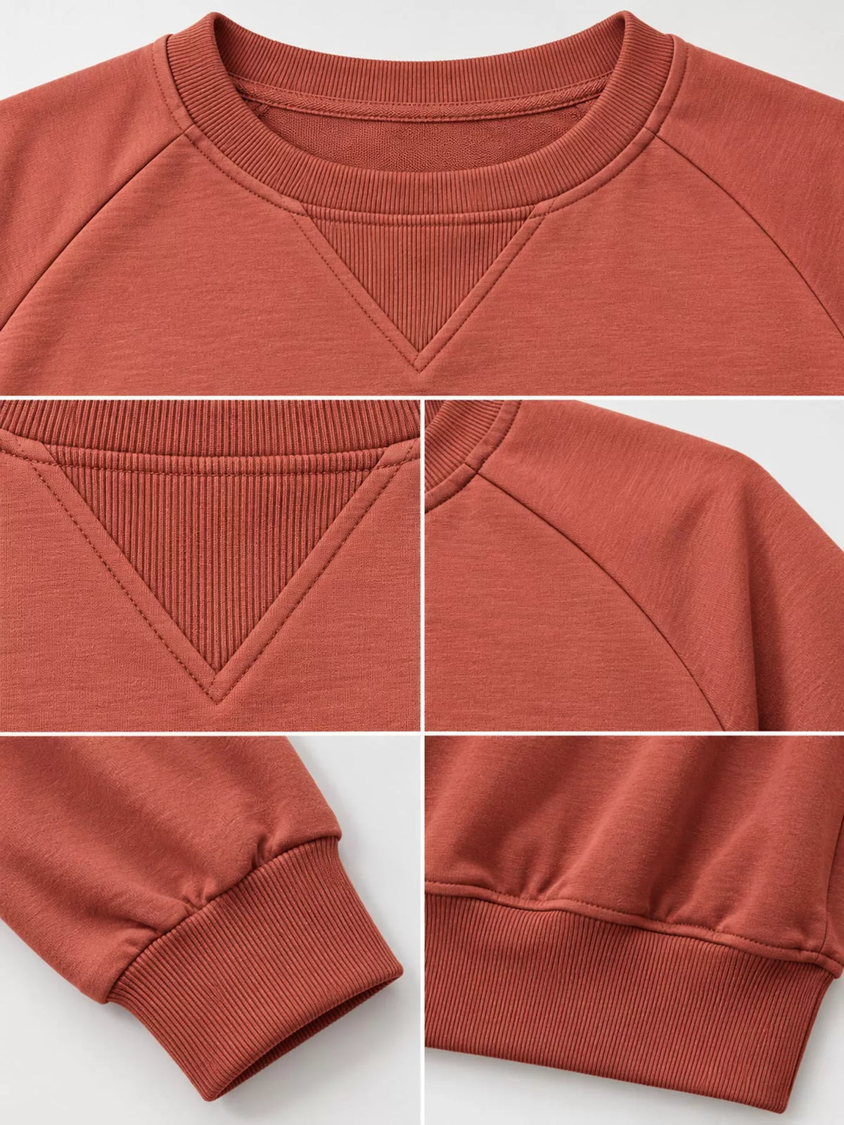 Crew Neck Raglan Sleeve Sweatshirt (18)