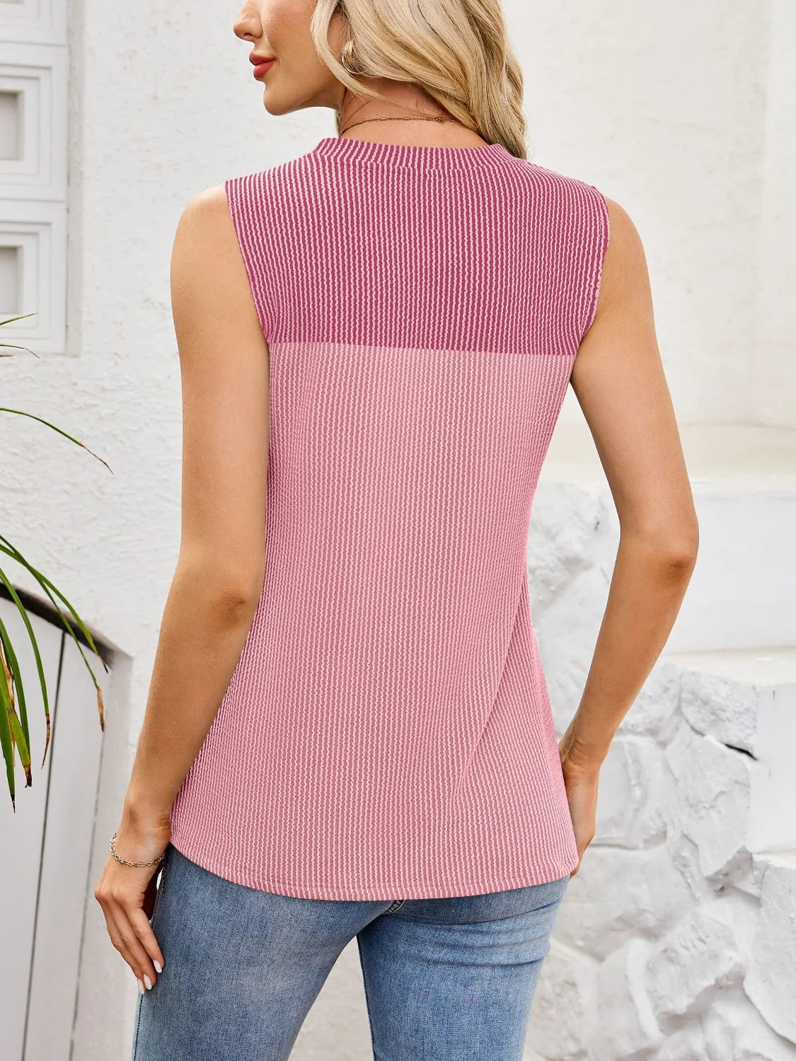 Textured Round Neck Tank (23)