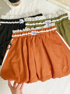 Lace Trim Elastic Waist Mini Skirt (10)