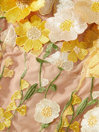 Floral Embroidered Mesh Long Sleeve Midi Dress (26)