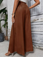 Tied High Waist Wide Leg Pants (21)