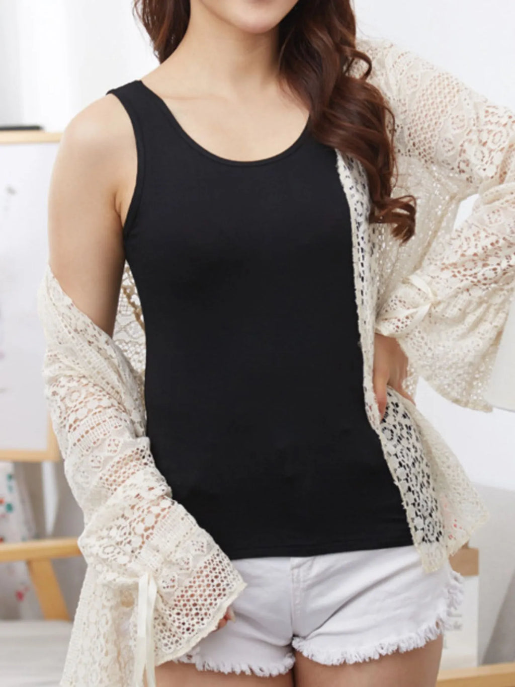 Full Size Scoop Neck Wide Strap Tank Plus (14)