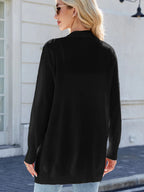 Striped Open Front Cardigan Relaxed Fit (16)