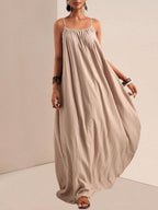 Spaghetti Strap Flowy Maxi Dress (3)
