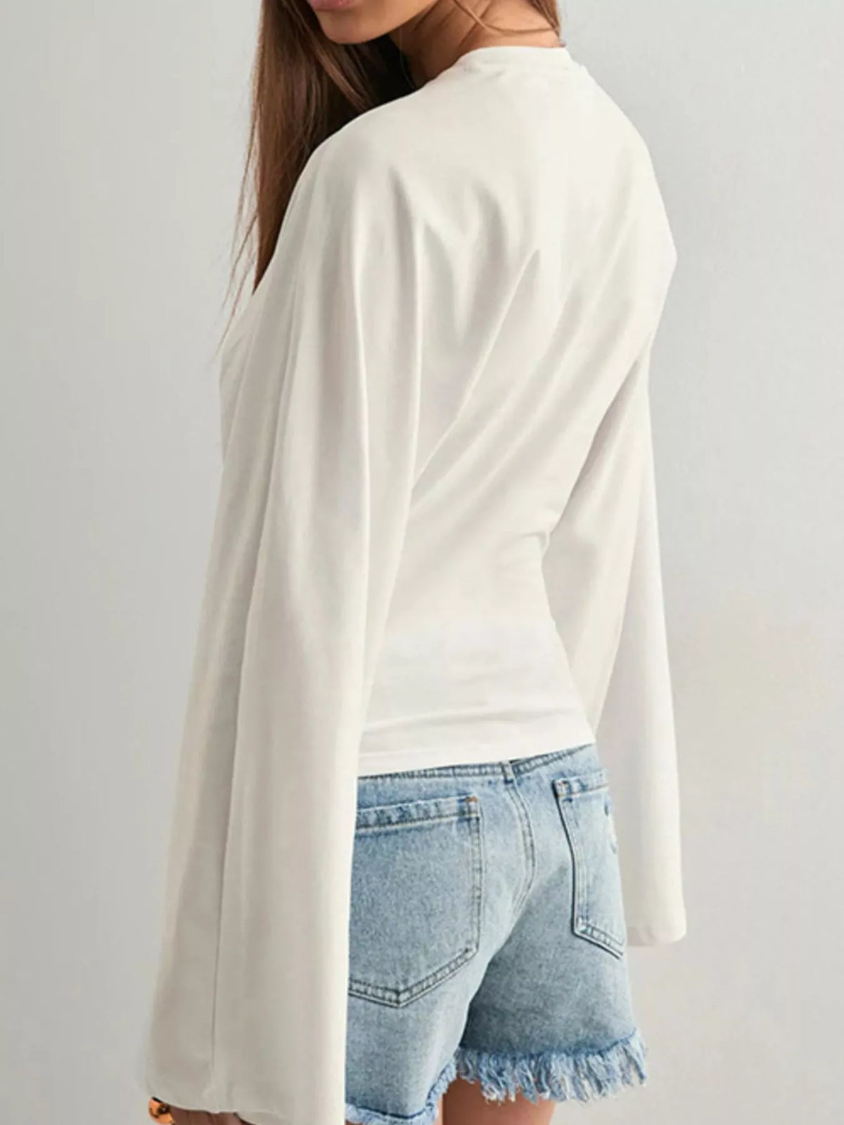 Full Size Long Sleeve Fitted T-shirt Plus (14)