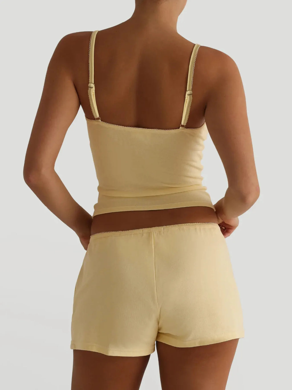 V-neck Cami Shorts Set (12)