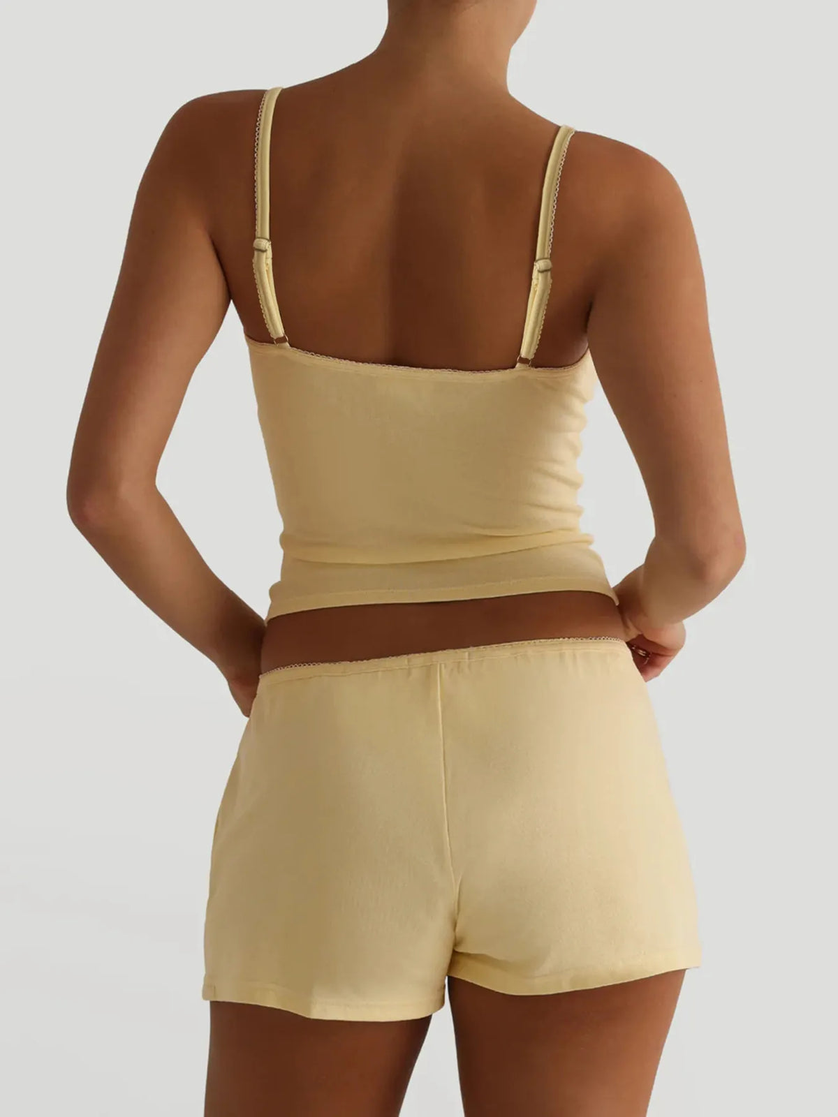 V-neck Cami Shorts Set (12)