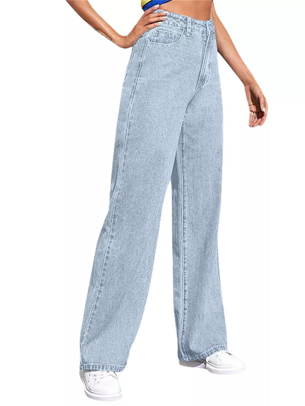 Full Size High-waisted Wide-leg Jeans Plus (7)