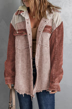 Snap Front Hooded Corduroy Shacket (10)