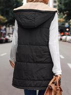 Full Size Hooded Sherpa-lined Puffer Vest Coat Plus (10)