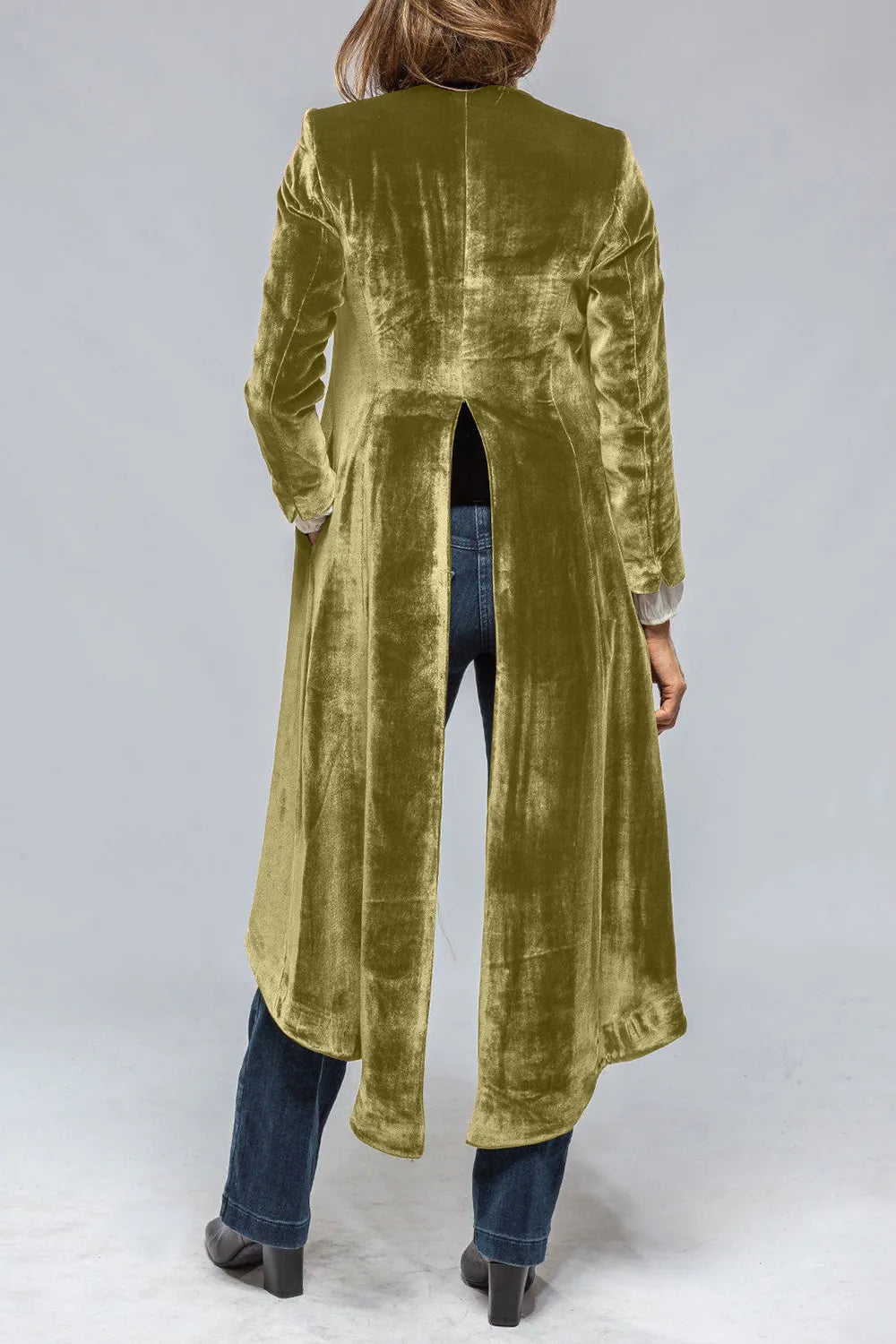 Slit Back Open Front Cardigan (7)