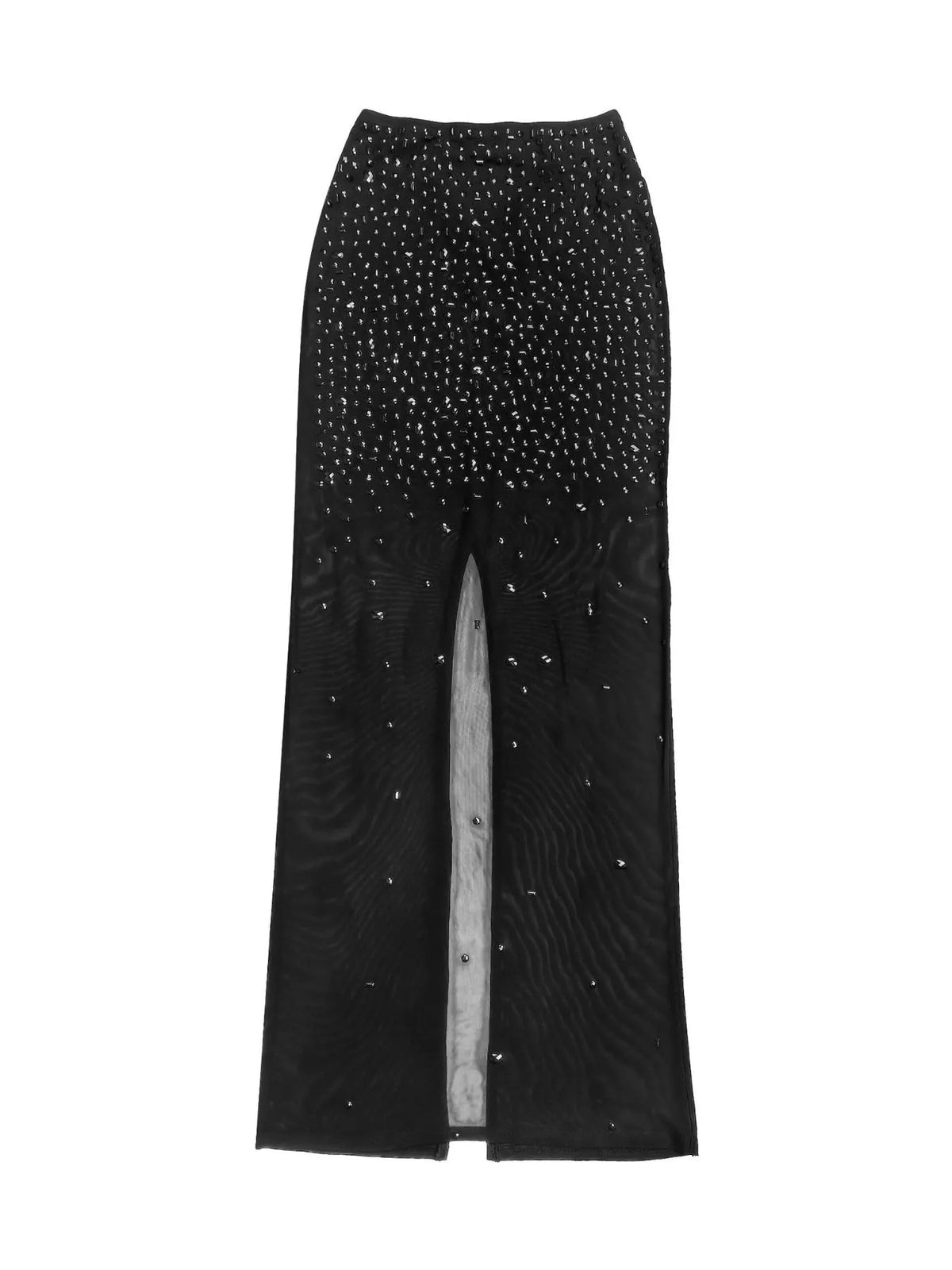 Rhinestone Sleeveless Top Skirt Set (13)