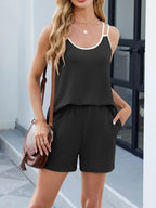 Double Spaghetti Strap Cami Shorts Set (23)