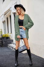 Open Front Cardigan Pockets (3)