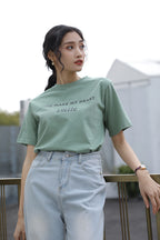 Letter Printed T-shirt White photo 21