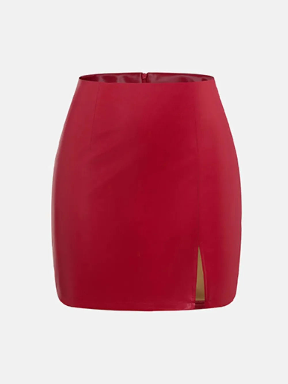 Slit Mini Skirt Zipper (8)