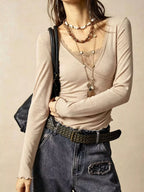 Lace Detail Long Sleeve T-shirt (5)