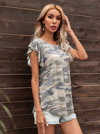 Round Neck Butterfly Sleeve Top (24)