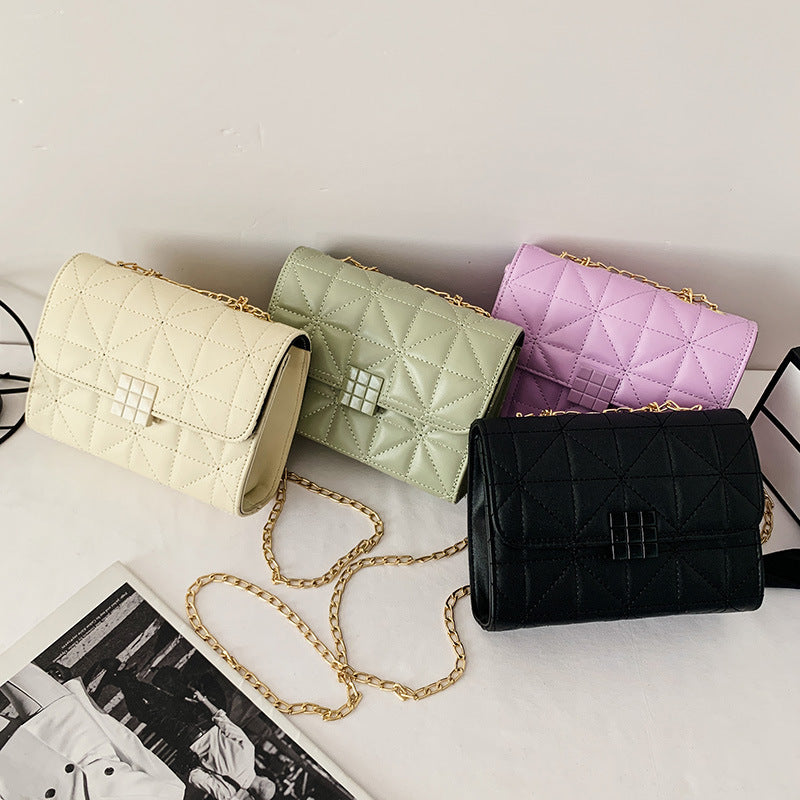 Cross Stitch Thread One Shoulder Messenger Chain Square Bag photo 2