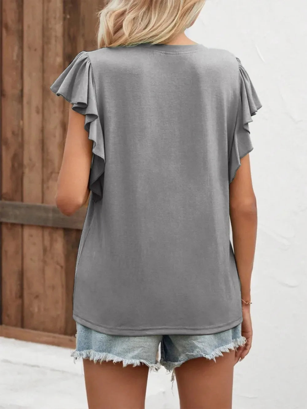 Notched Cap Sleeve T-shirt (14)